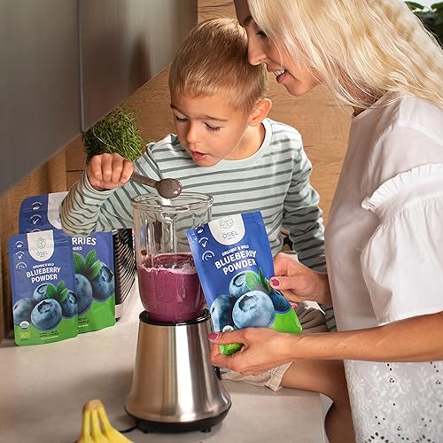 Miniatura 6 de ÖSEL BERRY Polvo orgánico de arándano silvestre de 3 onzas, certificado por USDA, sin azúcar añadido, ricos en antioxidantes, liofilizados,