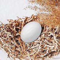 Vista 4 de Huevos de Pascua de 18 piezas, huevos de madera blancos, huevos decorativos lisos de tamaño real para niños, pintura de Pascua DIY tu propia