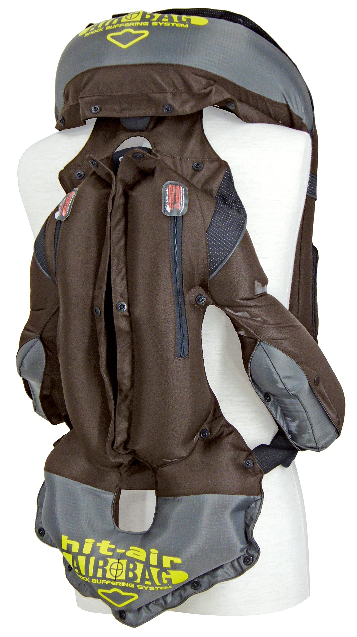 Amazon.co.jp: hit-air エアバック付ベスト MLV-C ブラウン 2XL （2XL