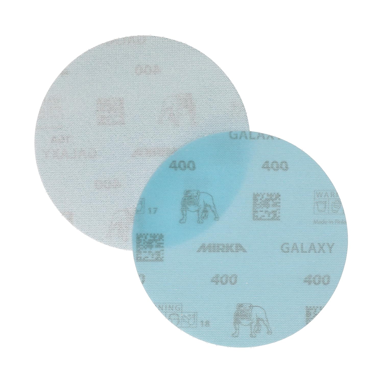 Mirka GalaxySandpaper 5 inch (125mm) - Grit 400, 50 Discs/Pack - Hook & Loop - Premium Abrasive for Epoxy Resin, Wood, Metal - Non-Clogging, Self-Sharpening Technology - Ideal for Power Sanders