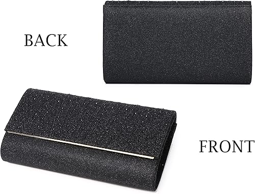 Miniatura 4 de MUDUO Monederos de mano con diamantes de imitación para mujer, monederos y bolsos formales de boda, fiesta, graduación, bolsas de dinero, regalo de