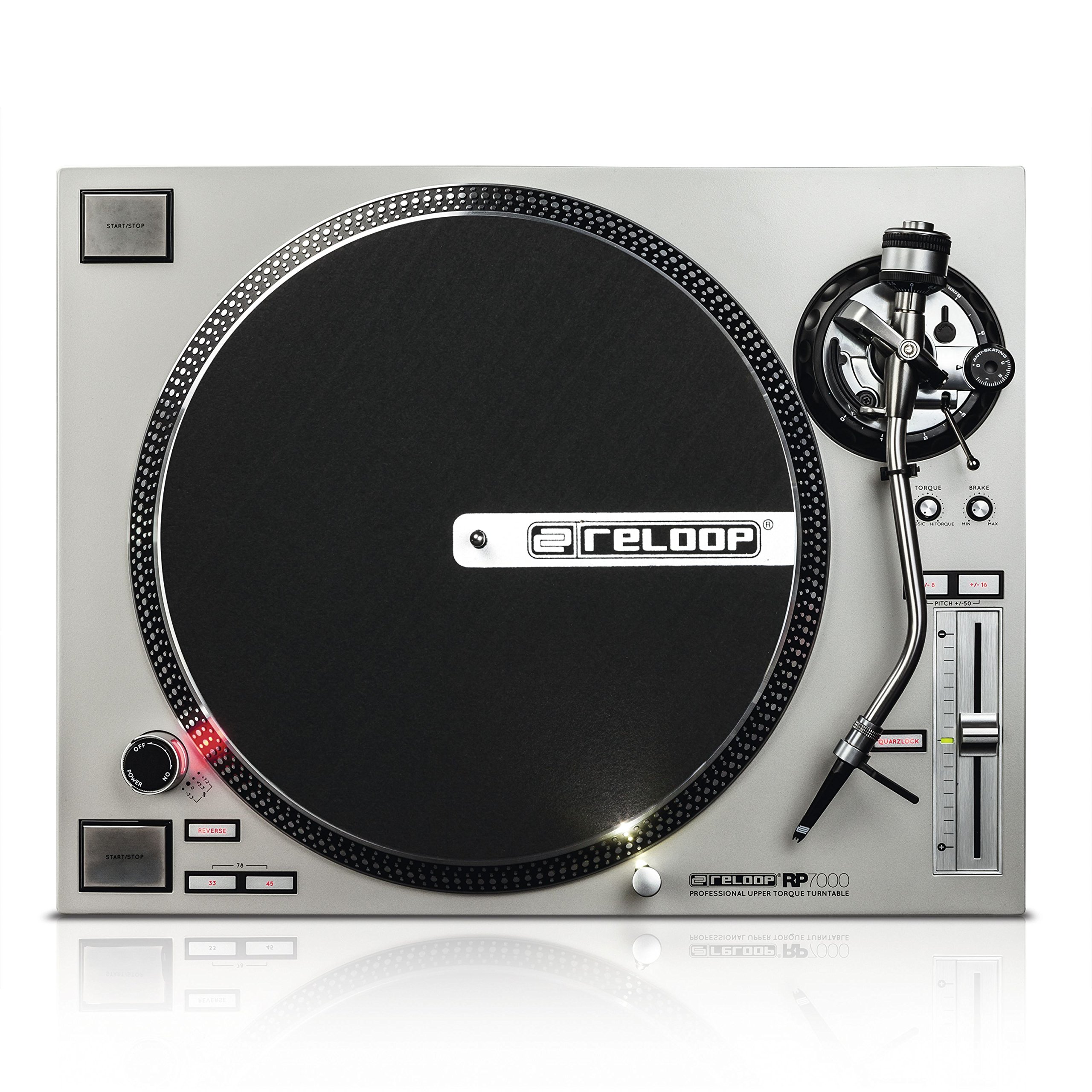 ターンテーブル　RELOOP RP-7000 silver Amazon.com: Reloop RP-7000 Quartz Driven DJ Turntable with