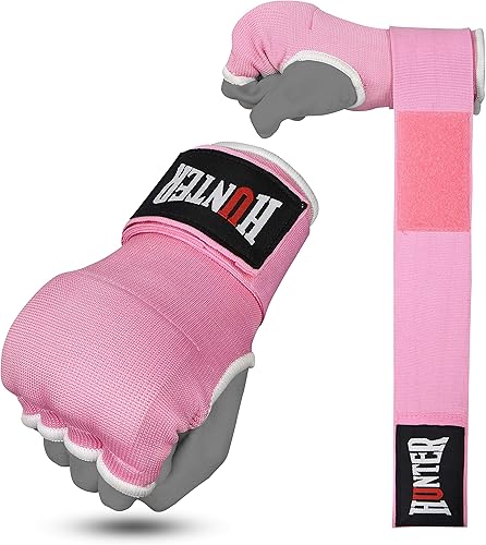 Miniatura 5 de HUNTER Guantes interiores acolchados de gel con envolturas de mano para boxeo, bandas elásticas rápidas de entrenamiento para hombres y mujeres,