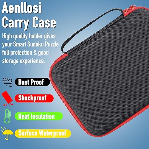 Miniatura 4 de Aenllosi Funda rígida compatible con GiiKER Smart Sudoku Puzzle Games, organizador protector para bloque de repuesto y baterías (solo funda)