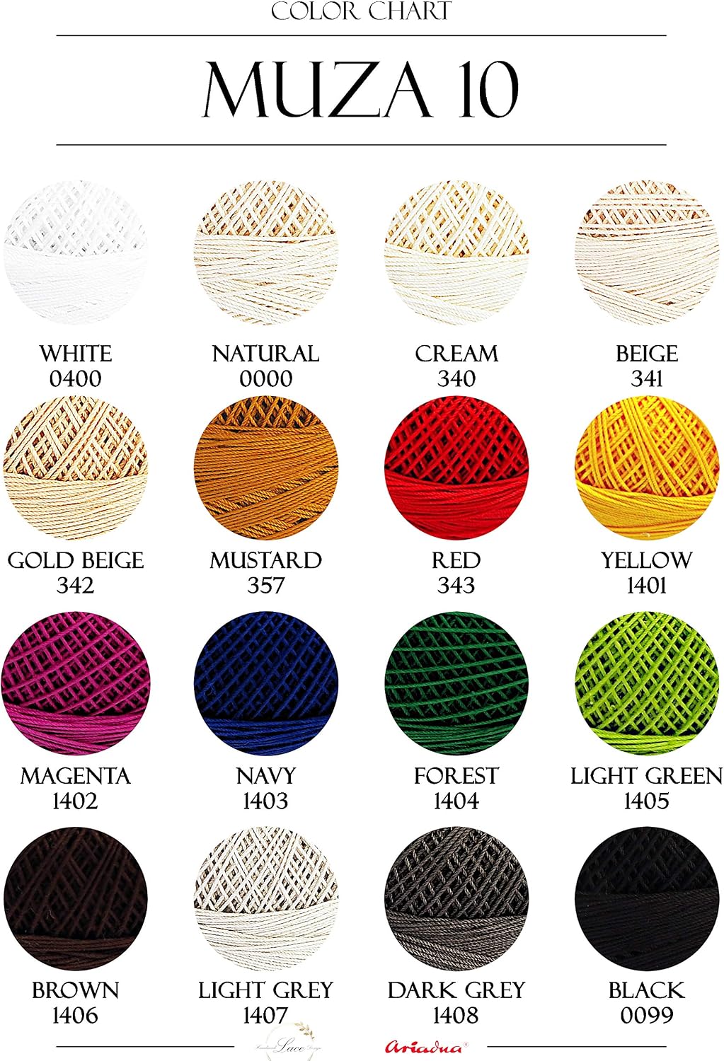 Cotton Crochet Thread Size 10, Fine Yarn (574yd / 525m), Luxurious Feel Crochet and Knitting (3.52oz / 100g) Black (0099) - Image 4