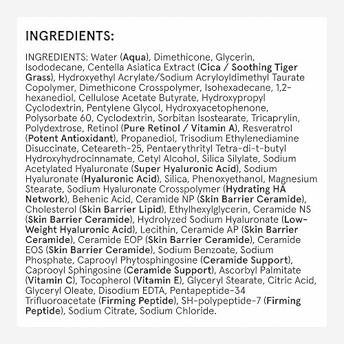 Miniatura 9 de iRestore Suero de retinol para cara, 1% retinol con péptidos y ácido hialurónico, suero nocturno antienvejecimiento para pieles sensibles, sin