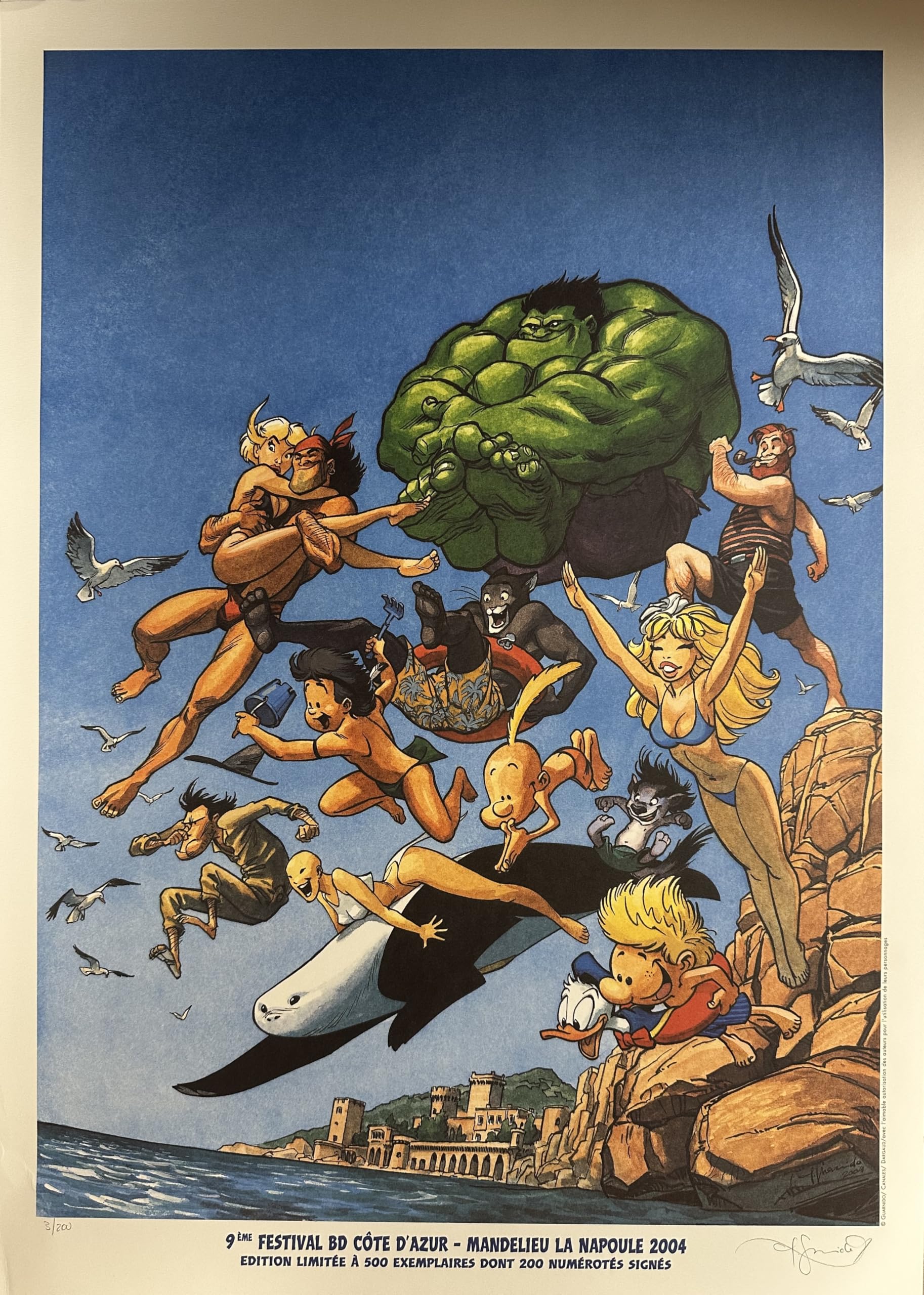 Guarnido – Festival de Mandelieu, 200Ex N°/S – 50 x 70 cm Poster / Poster
