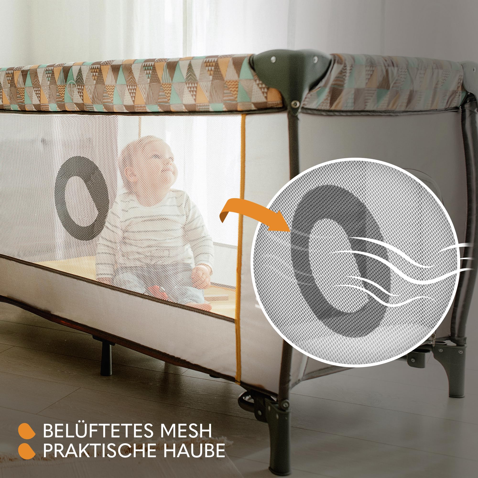 Lionelo Sven Plus 4 in 1 Baby Bett bis 15 kg Wickelauflage Moskitonetz zusammenklappbar