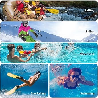 Floating Waterproof Dry Bag Black/Yellow Fits Phones Up to 7