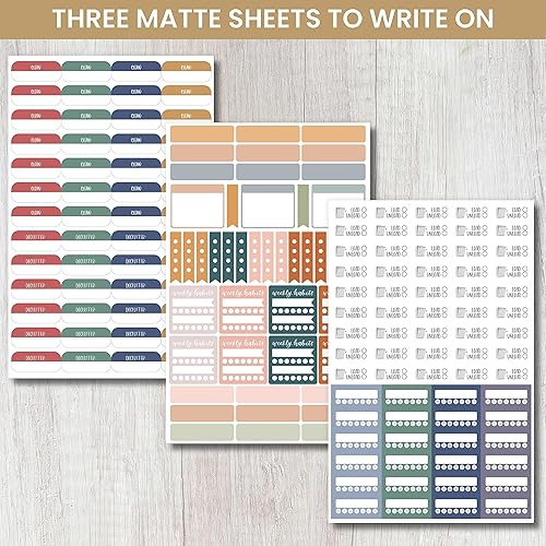 Miniatura 3 de bloom daily planners Calcomanías para planificador de tareas domésticas, paquete variado esencial para la productividad del hogar, tareas, tareas