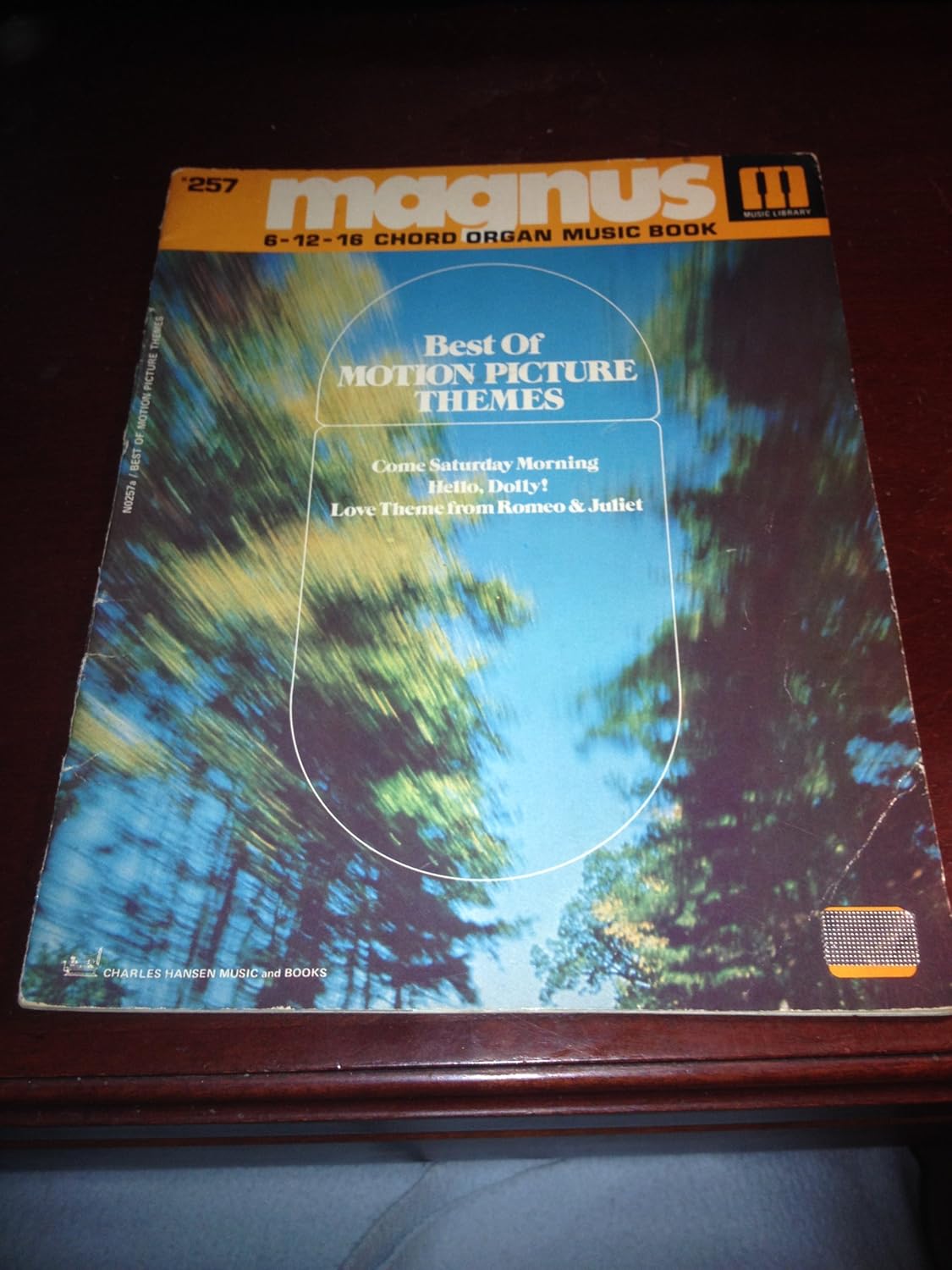 Magnus 61216 Chord Organ Music Book Best of Motion Picture Themes