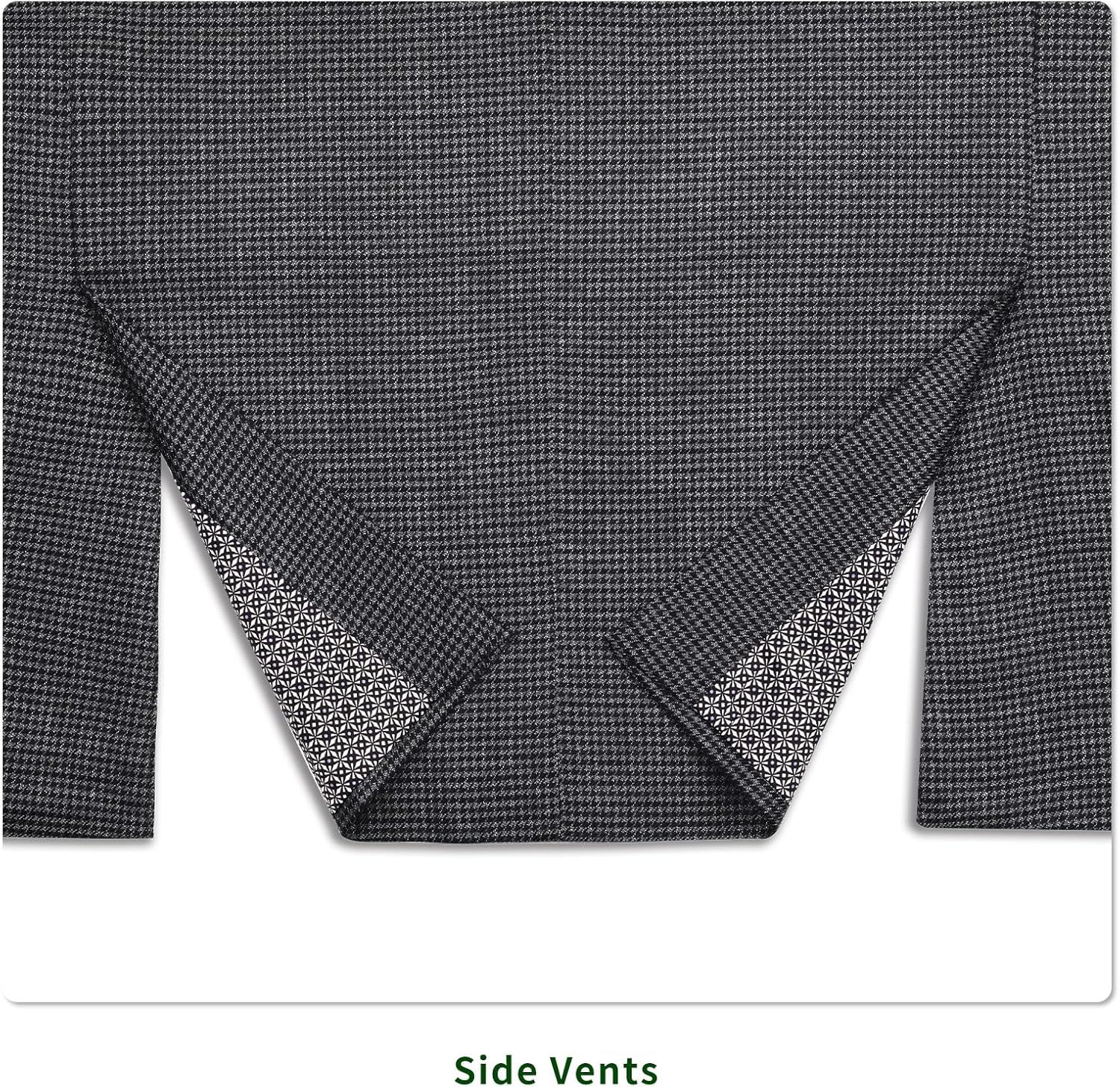 P&L Men's Classic Fit Houndstooth Blazer Sport Coat 2 Button Casual Jacket for Business, Party & Travel - Image 6