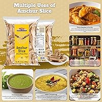 Vista 3 de Rani Amchur (Mango) - Rebanadas enteras secas de 3.5 onzas (3.53 oz) ~ Todo natural, origen indio, sin color, apto para gluten, vegano, sin OMG, sin