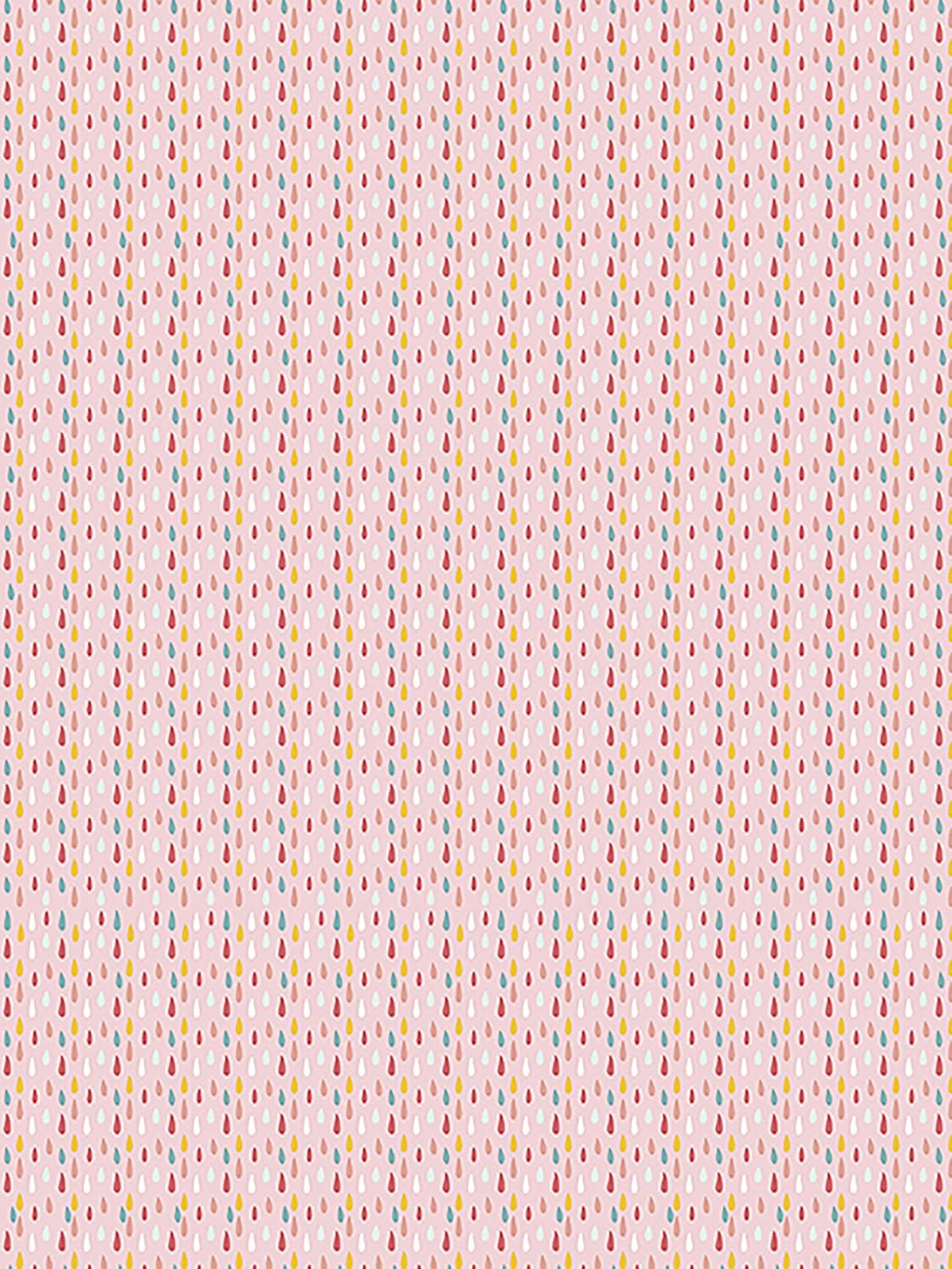 Decopatch TD784C 40 x 60 cm Folded Paper with Teardrops - Modern Texture Effect - Ideal for Your Papier Mache (Pack of 1) - Multi-Coloured
