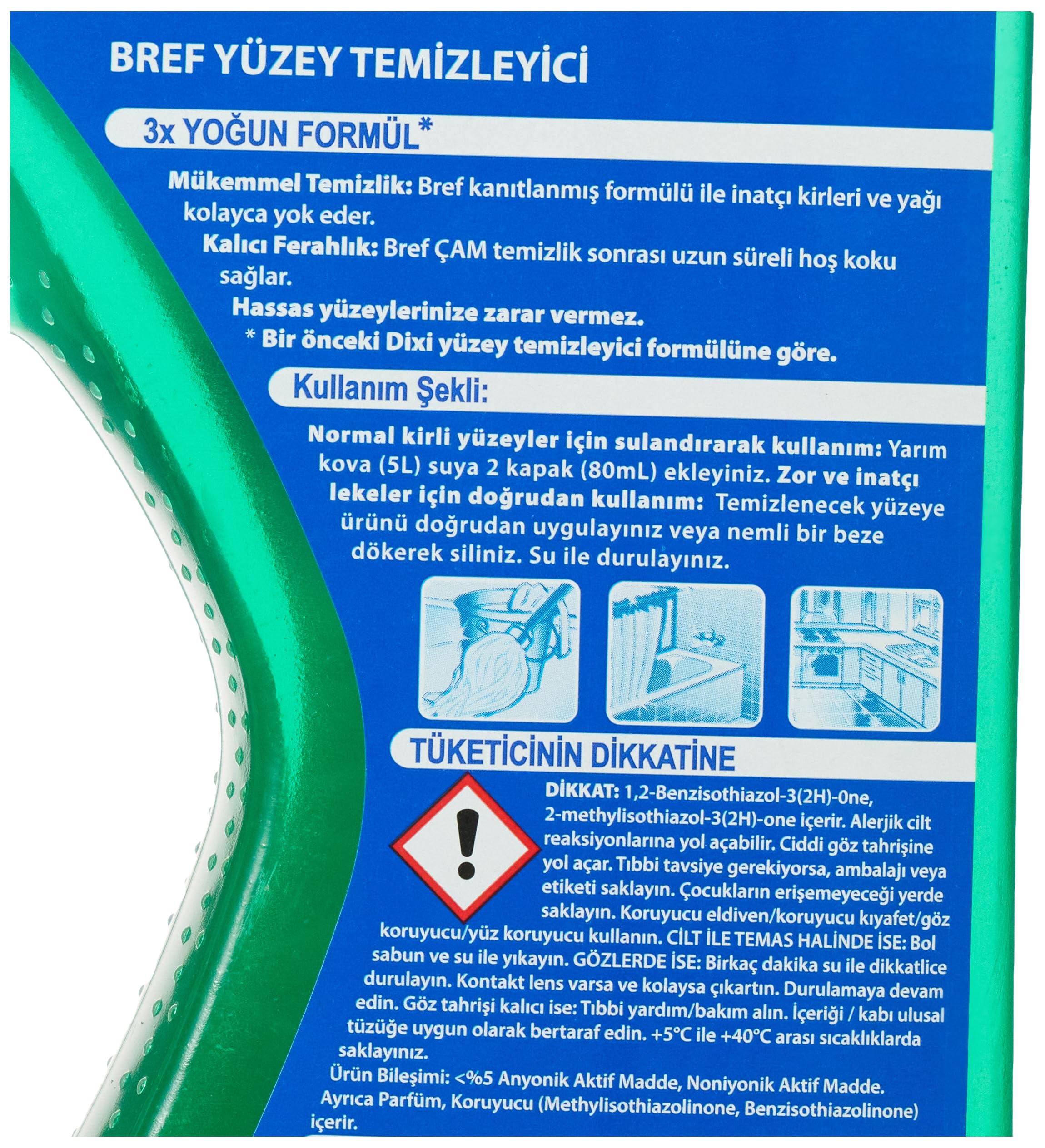 Bref Dixi Çam Kokulu Yüzey Temizleyici (1 x 900 ml) 2li paket