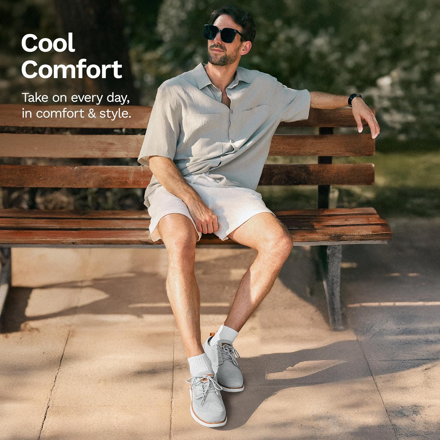 Bruno Marc Men's KnitFlex Craft Mesh Oxfords Sneakers Casual Dress Lace-Up Lightweight Walking Shoes - Image 7