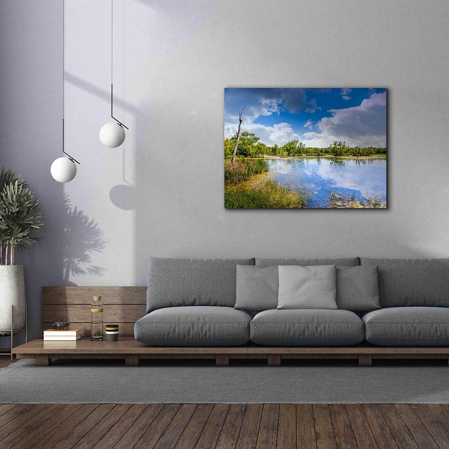 Epic Graffiti 'Brazos Bend Sunny Afternoon' by Grace Fine Arts Photography, Canvas Wall Art, 54"x40"