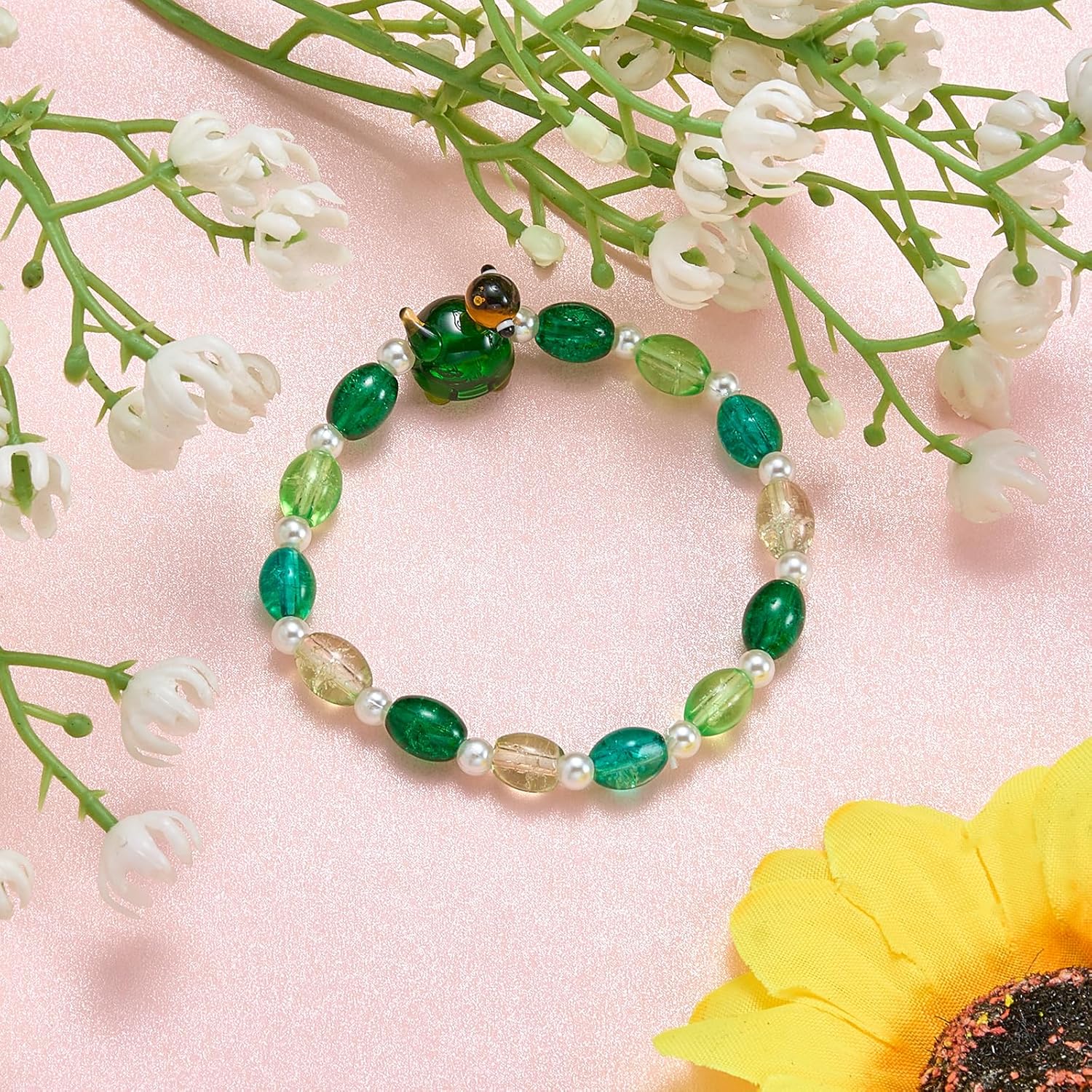 6Pcs Lampwork Glass Beads for Jewelry Making Cute Handmade Ocean Animal Turtle Beads for DIY Summer Theme Bracelet Necklace Earrings - Image 6