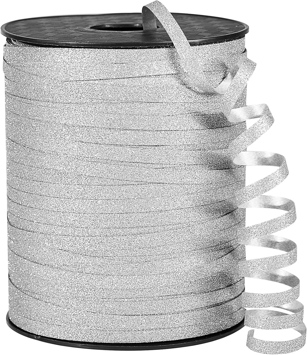 PartyWoo Silver Ribbon, 500 Yard Curling Ribbon for Crafts, Balloon