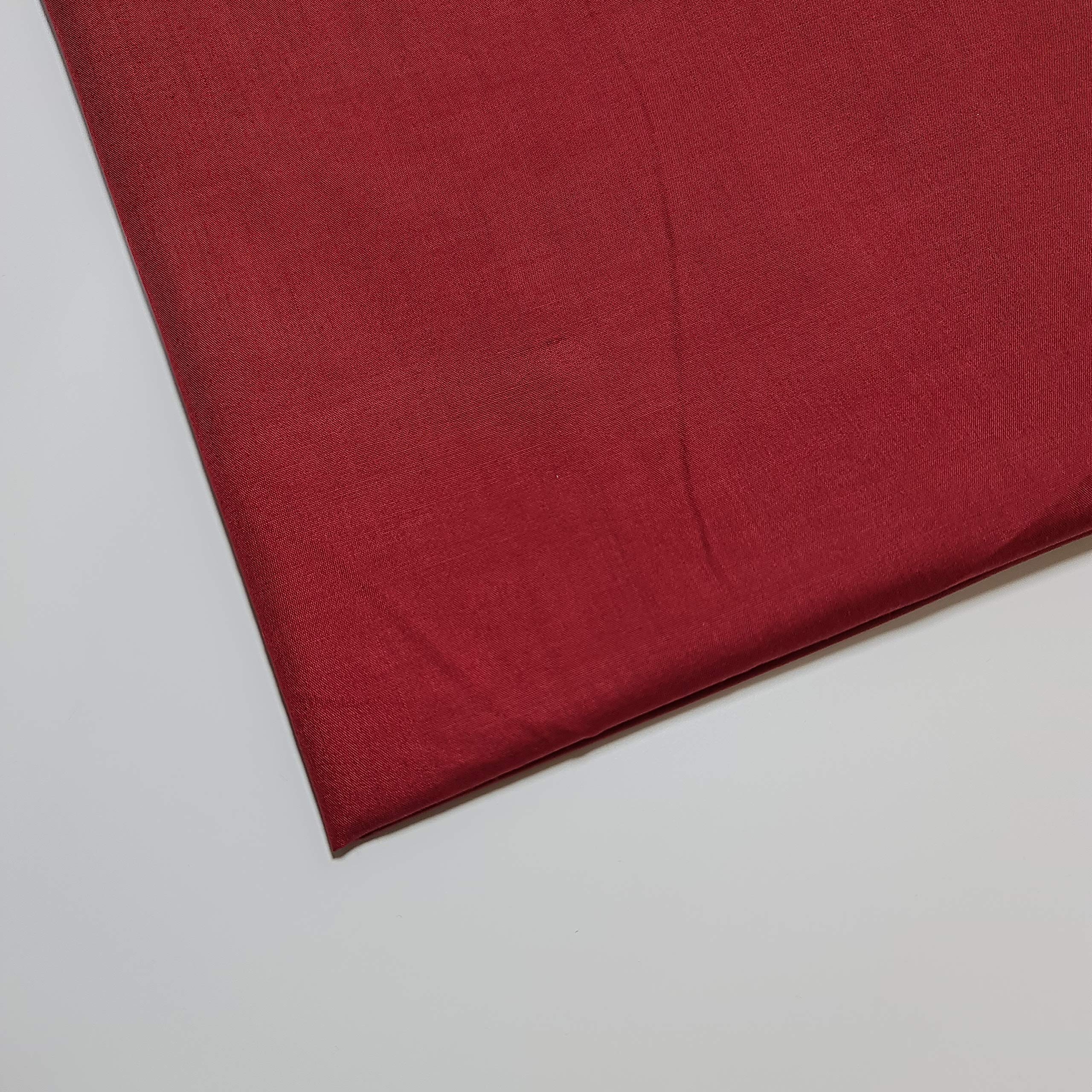Stazione tessile Plain Poly Cotone Tessuto Rivestimento Rivestimento Abito Artigianato Materiale 111,8 cm (10 metri - Vino)