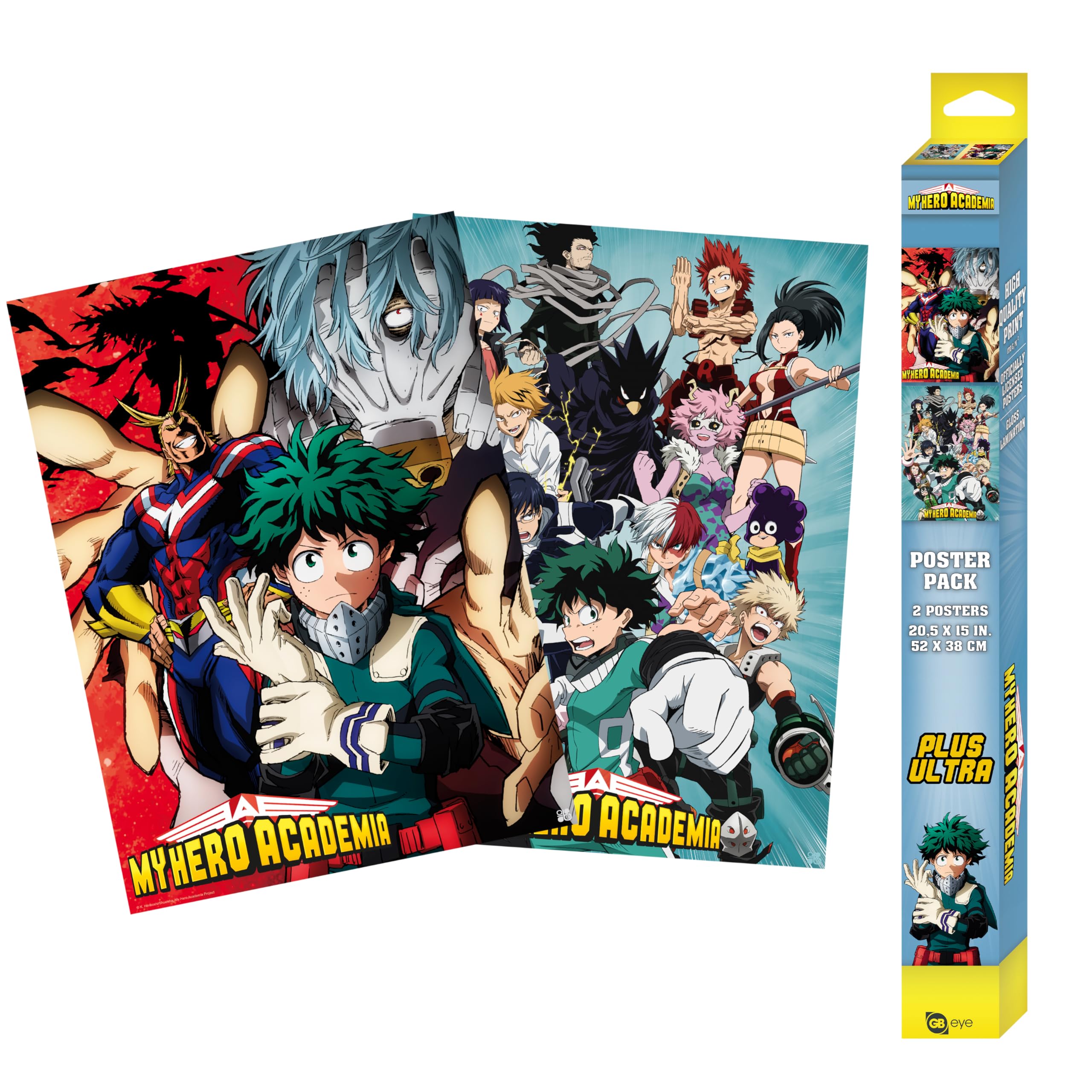 ABYstyle Poster Set 2 Posters Chibi – MY HERO ACADEMIA (Offiziell lizenziert)
