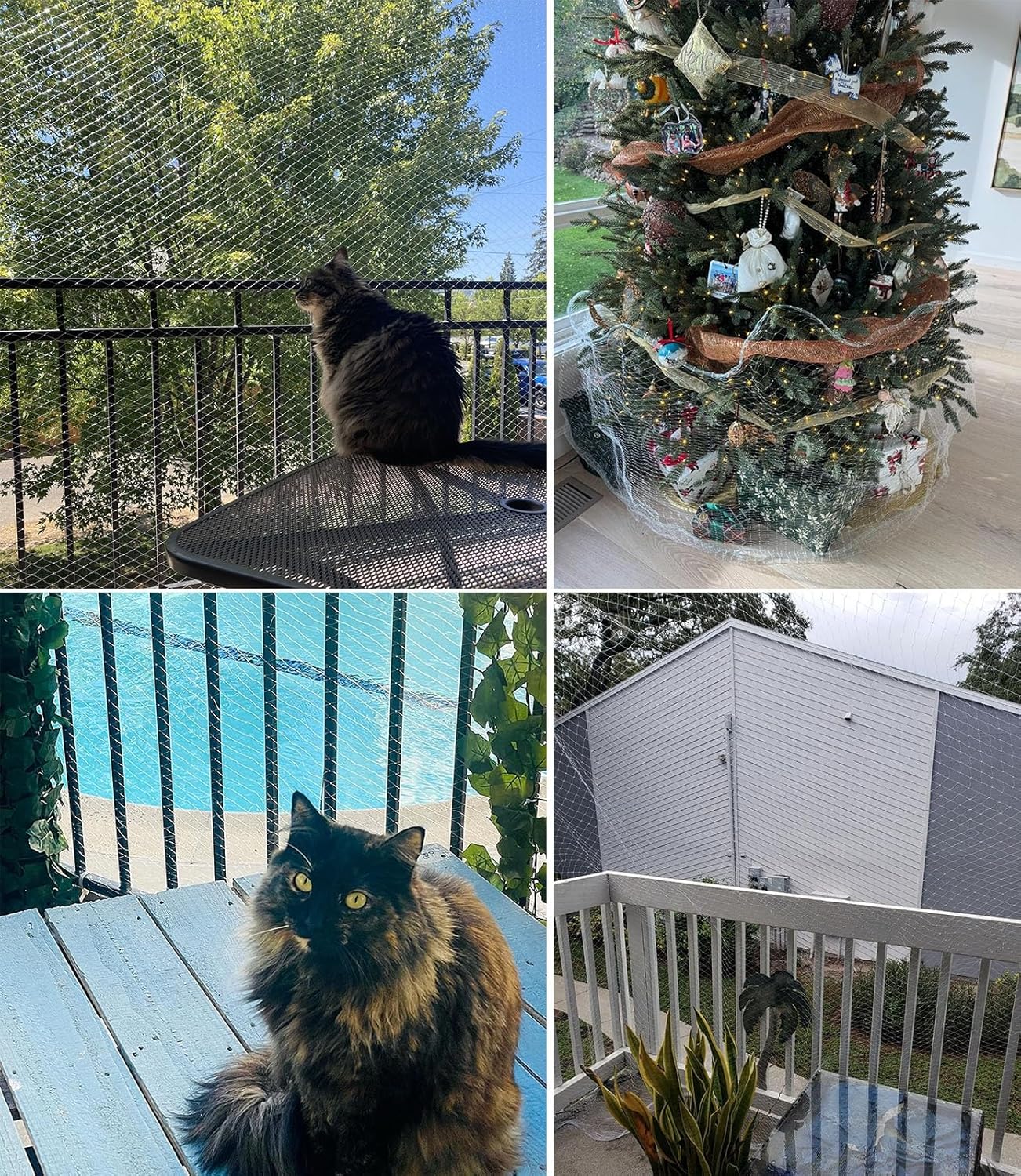 Durable Nylon Bird Netting - 2cm Mesh Garden Protection for Fruits, Plants, and Balcony Against Birds and Deer(3mx7m)