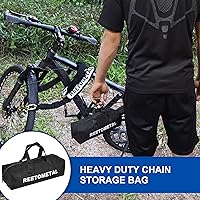 Vista 6 de Cadena de Seguridad de Servicio Pesado, 6 Pies x 3/8" de Grosor de Acero Endurecido a Prueba de Cortes, Cadena de Bloqueo Antirrobo