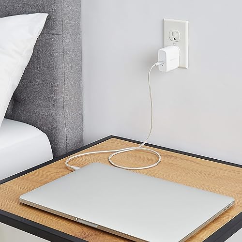 Miniatura 8 de Tienda Basics - Cargador de pared USB-C GaN de 65 W con un puerto para laptops tablets y teléfonos y con carga rápida power delivery color blanco