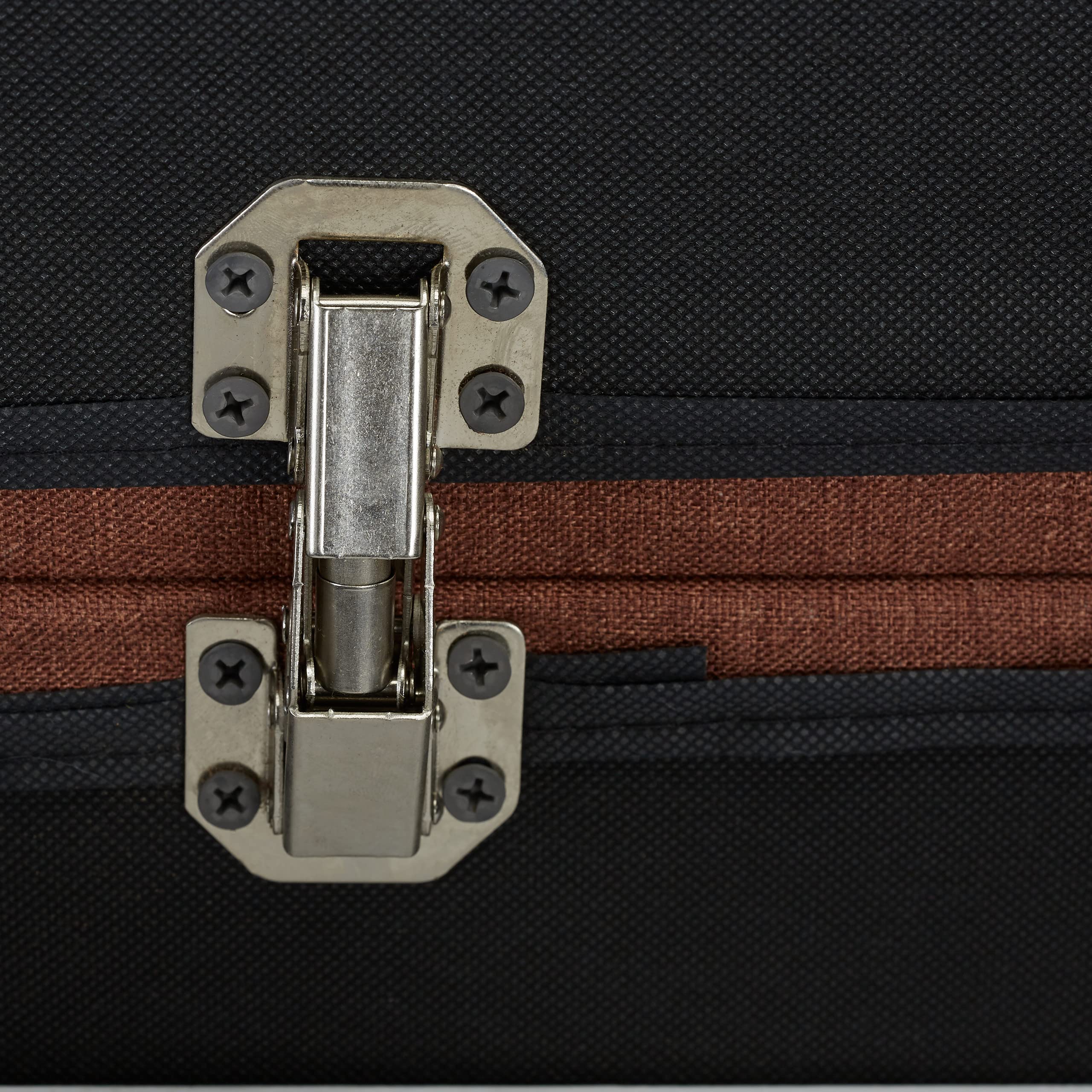 Relaxdays Panca con Contenitore, Imbottita, Gambe in Legno, Cassapanca Foderata, HLP 39,5x79,5x39,5 cm, Marrone