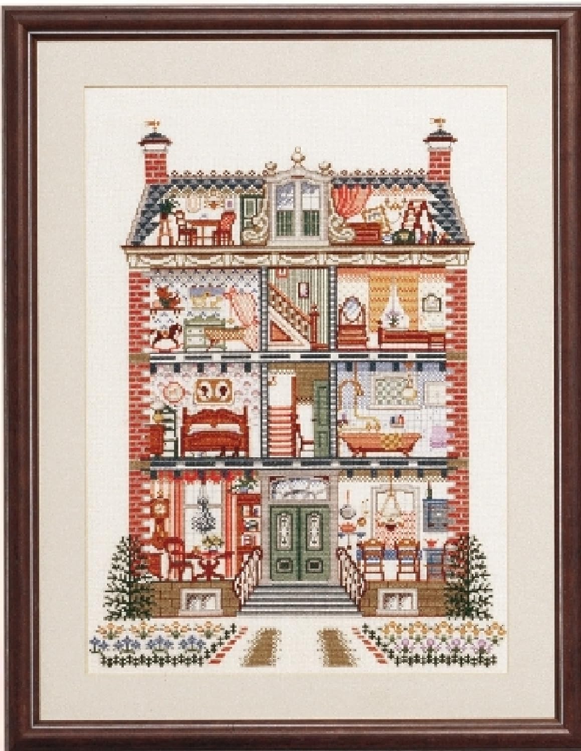 Pako Dolls House Cross Stitch Kit : Amazon.co.uk: Home & Kitchen