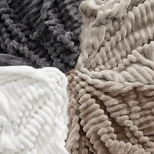 Miniatura 51 de Bedsure GentleSoft Twin Blanket for Couch - Cozy Soft Blankets for Women, Cute Small Fleece Throws for Girls, Light Grey, 60x80 Inches