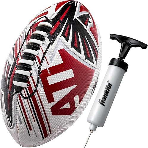 Vista 97 de Franklin Sports - Balones de fútbol americano juveniles de todos los equipos de la NFL, juego de balón infantil pequeño de 8.5 pulgadas + inflador