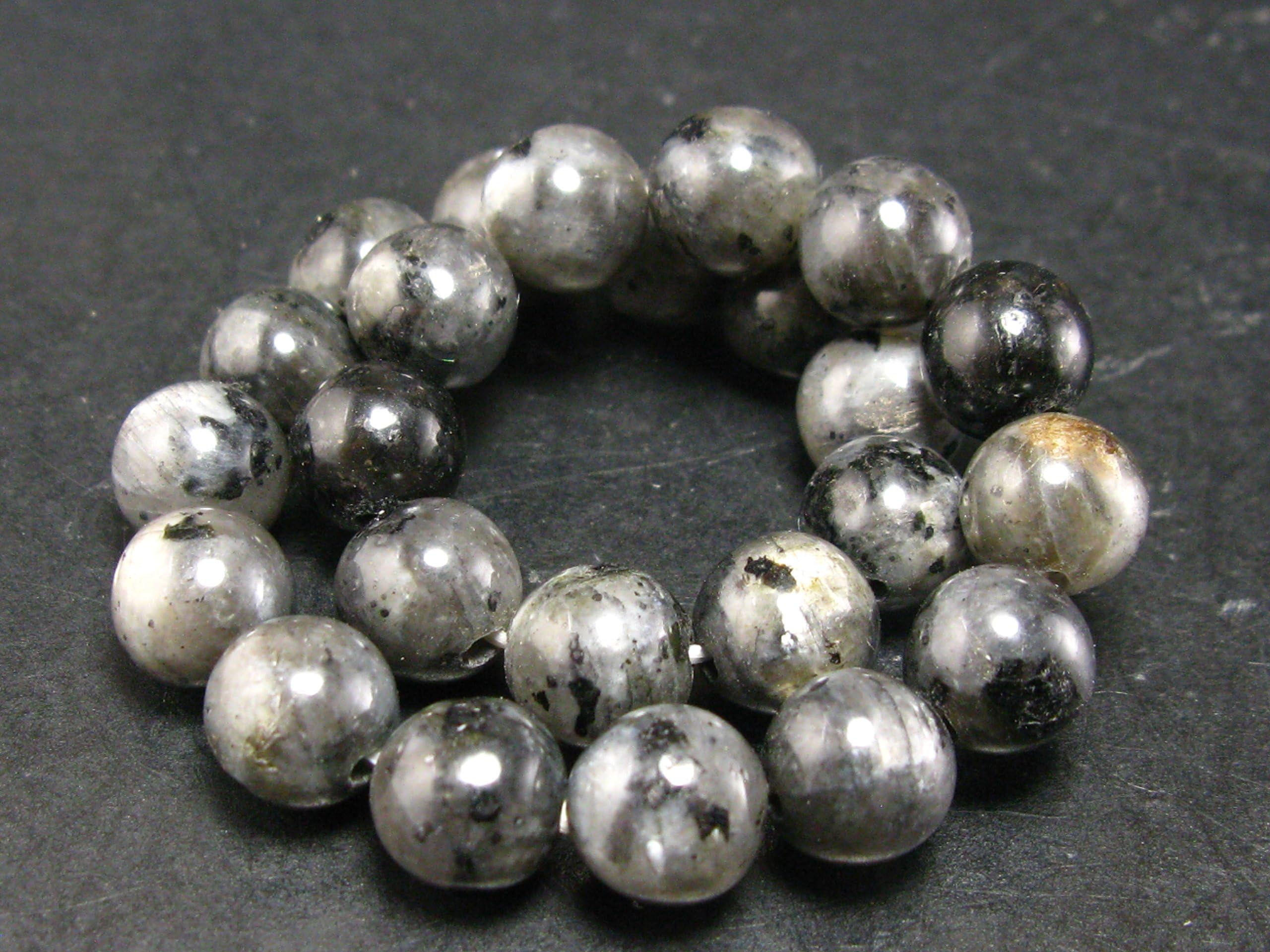 Mystic Merlinite Bracelet From Madagascar - 17cm - 8mm Round Beads