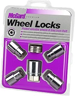 McGard 21153 Chrome Regular Shank Wheel Locks (M12 x 1.25 Thread Size) - Set of 4