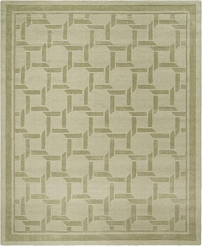 Miniatura 3 de MARTHA STEWART x SAFAVIEH MSR4549D - Alfombra de lana hecha a mano con semillas de calabaza de 9 x 12 pies