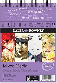 اسكتش رسم بسلك مواد مختلطة من دالر روني- مقاس A5