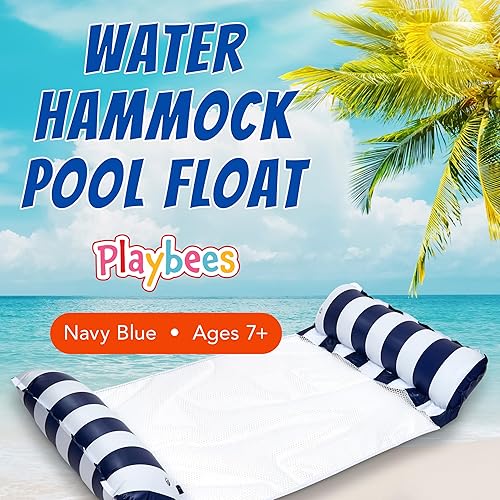 Miniatura 6 de Hammock Pool Float Blue Multi-Purpose Inflatable Water Pool Floats Fun Pool Float Lounger for Adults and Kids Variation