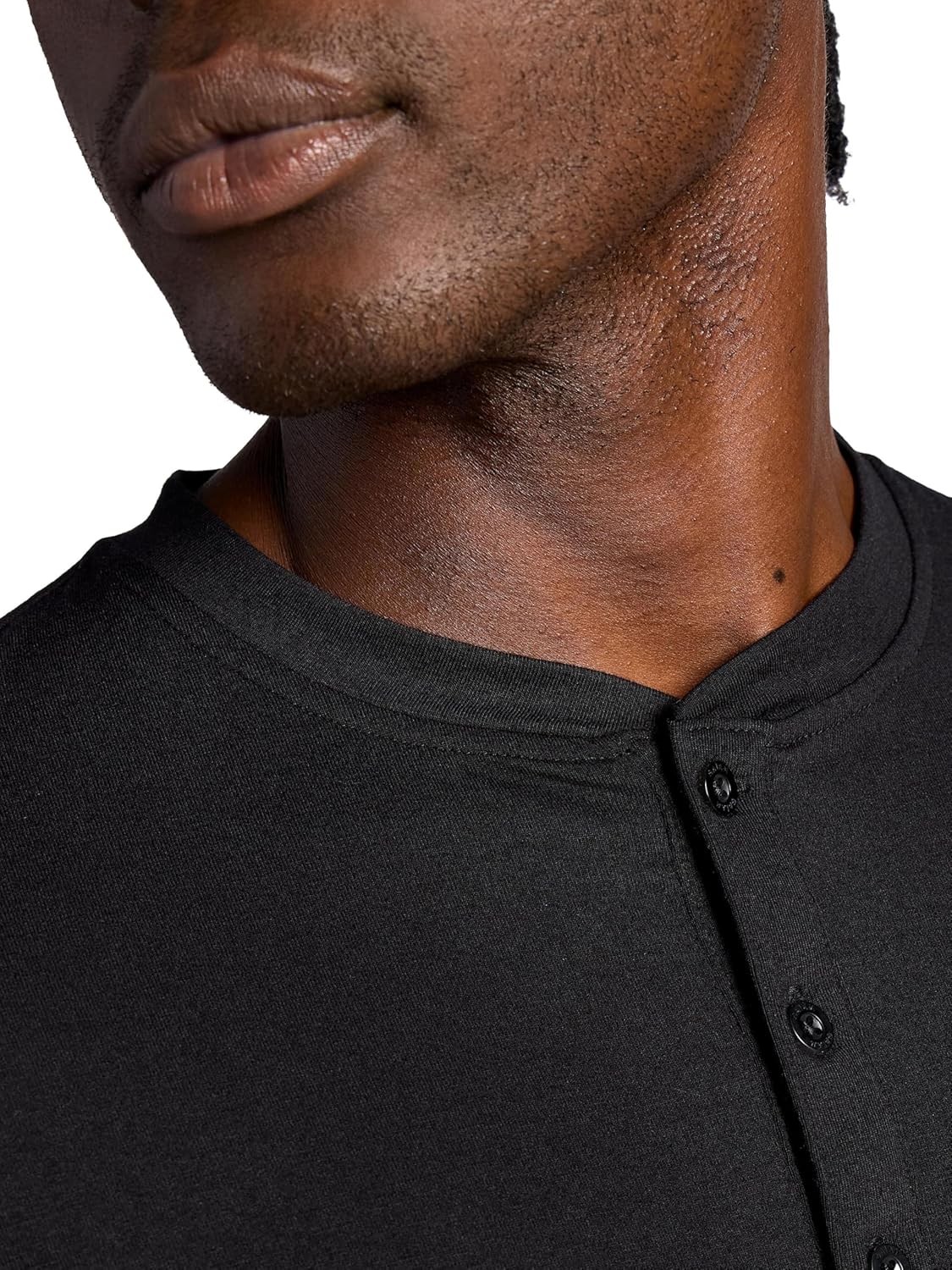 Gaiam Mens Bliss Balance Short Sleeve Henley Top - Image 4