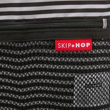 Skip Hop Waterproof Wet Dry Bag, Black & White Stripe