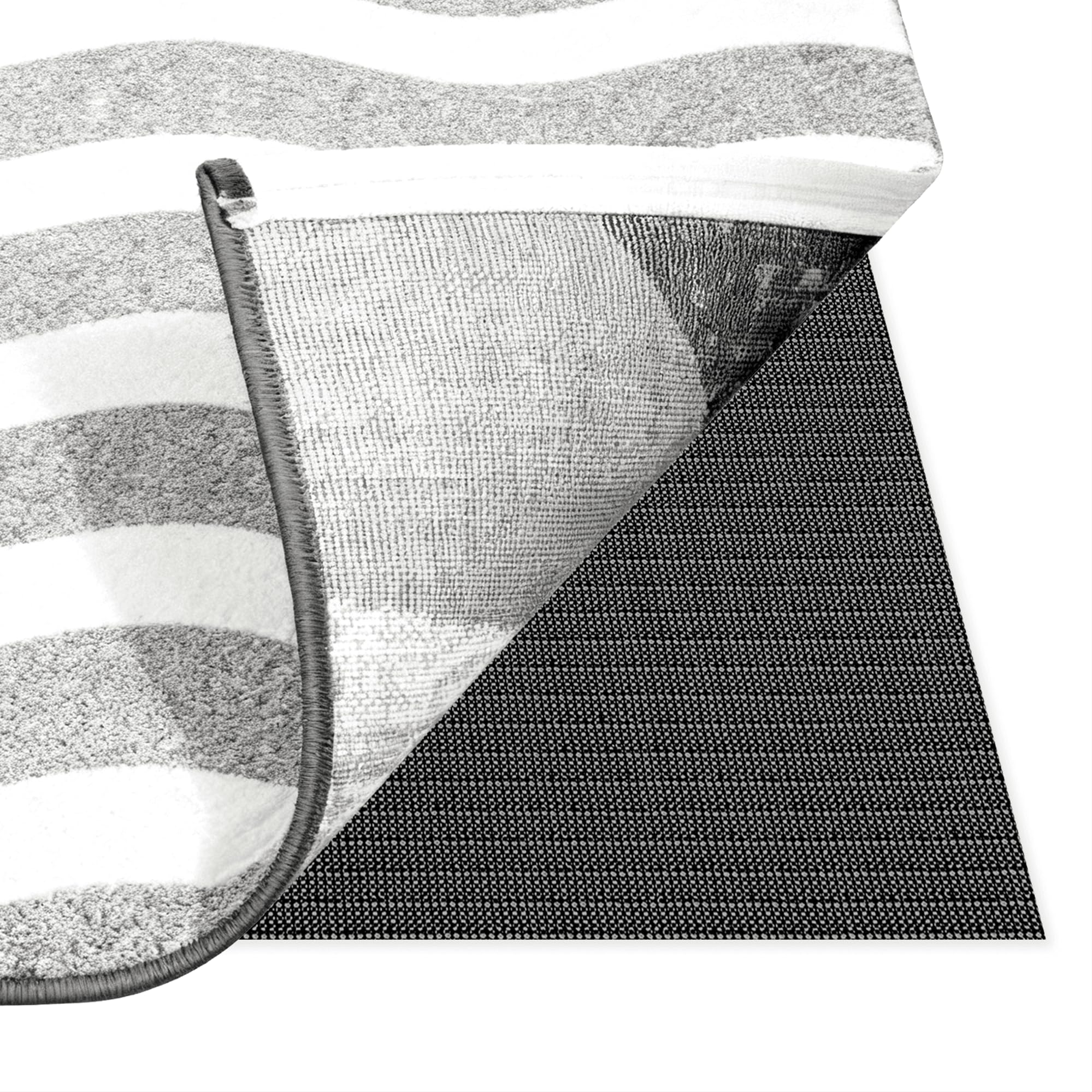 Rete Antiscivolo per Tappeti 120 x 300 cm Antiscivolo e Tagliabile Tappetino PVC Resistente per Casa Ufficio Automobili Cucina Bagno, Nero