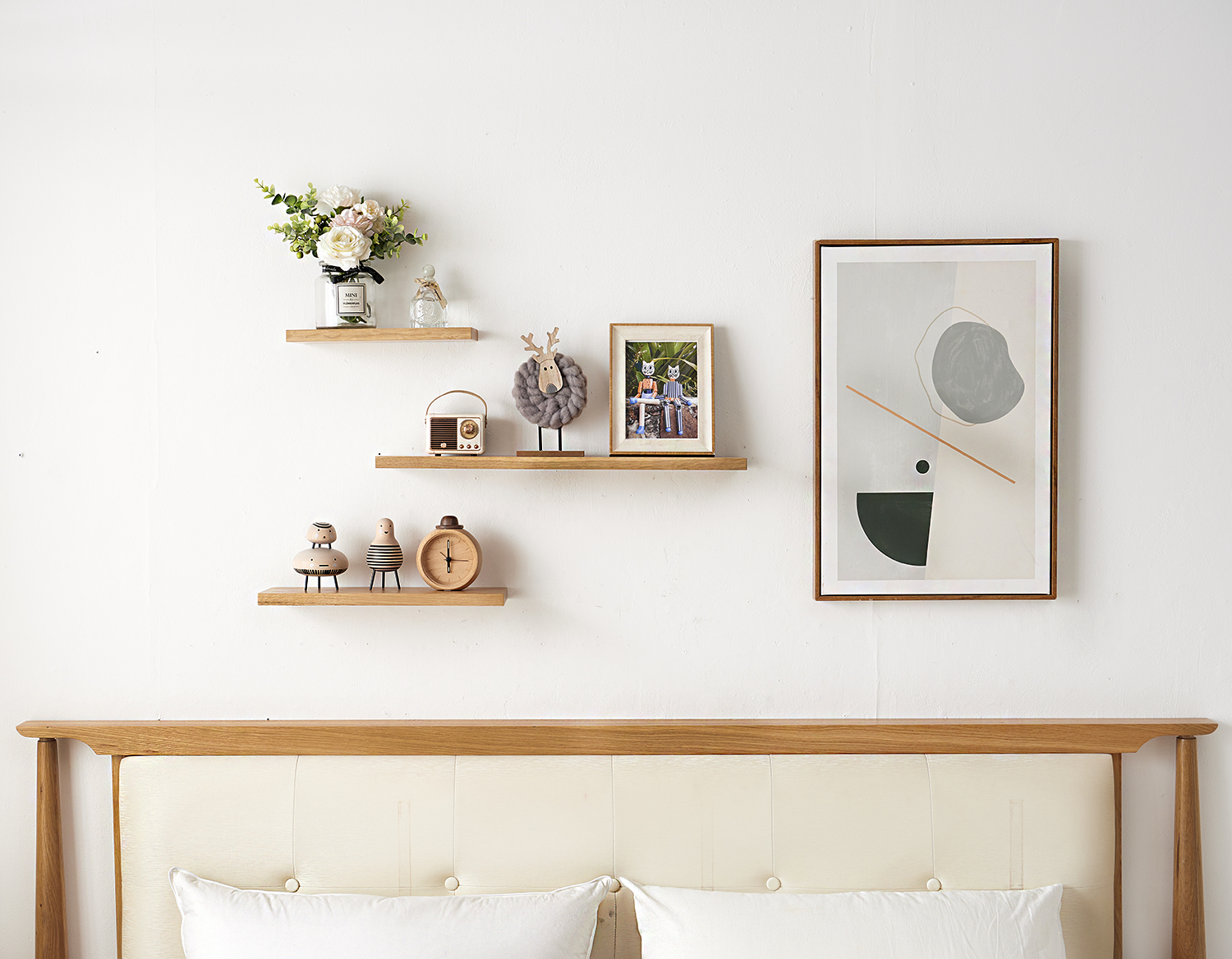 Zwevende Boekenplank OAKERLAND Massief Eiken Wandplank 40 Cm - U-vormige Drijvende Plank Voor Boeken, Decoratie & Opbergruimte In Woonkamer, Slaapkamer Of Kantoor Floating Radiator Shelf