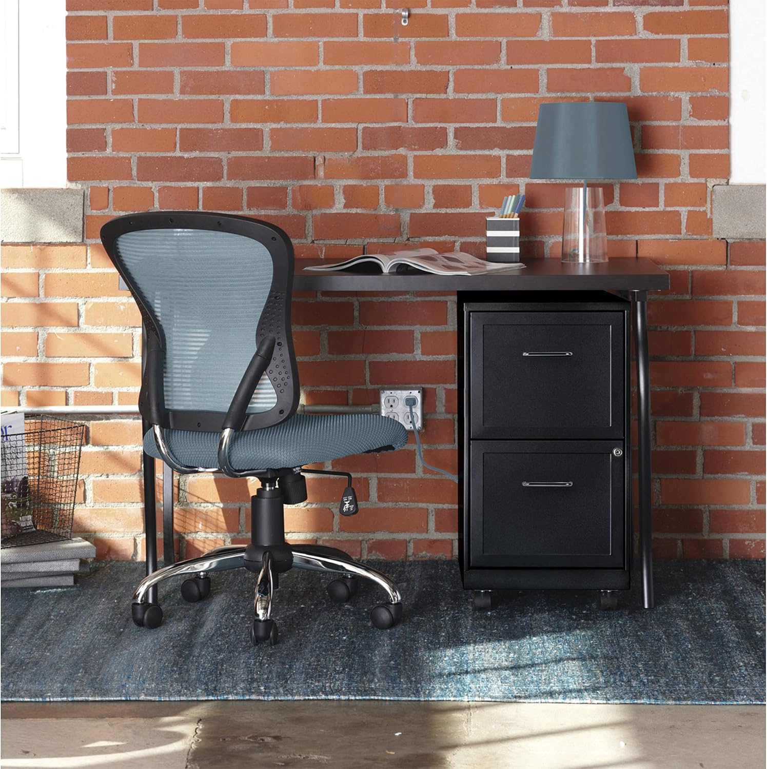 Lorell File Cabinet, Black -