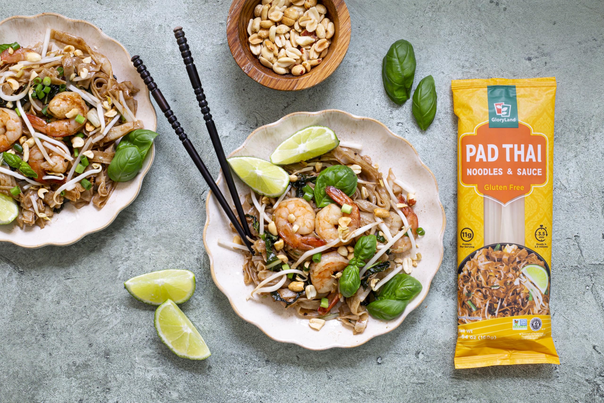 Gloryland Pad Thai Noodles and Sauce Meal Kit (28oz) - Pack of 5