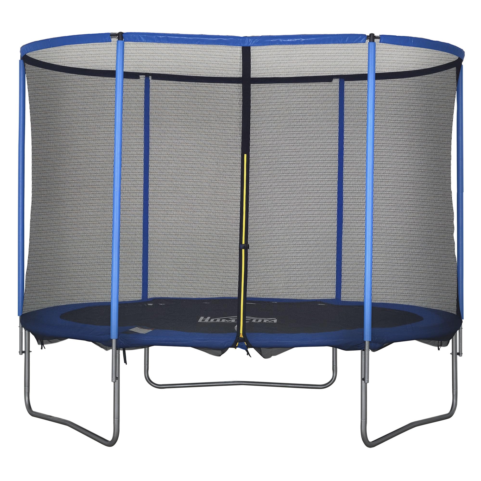 HOMCOM Trampolin mit Sicherheitsnetz – Gartentrampolin, Ø305 x 248 cm, belastbar bis 113,6 kg