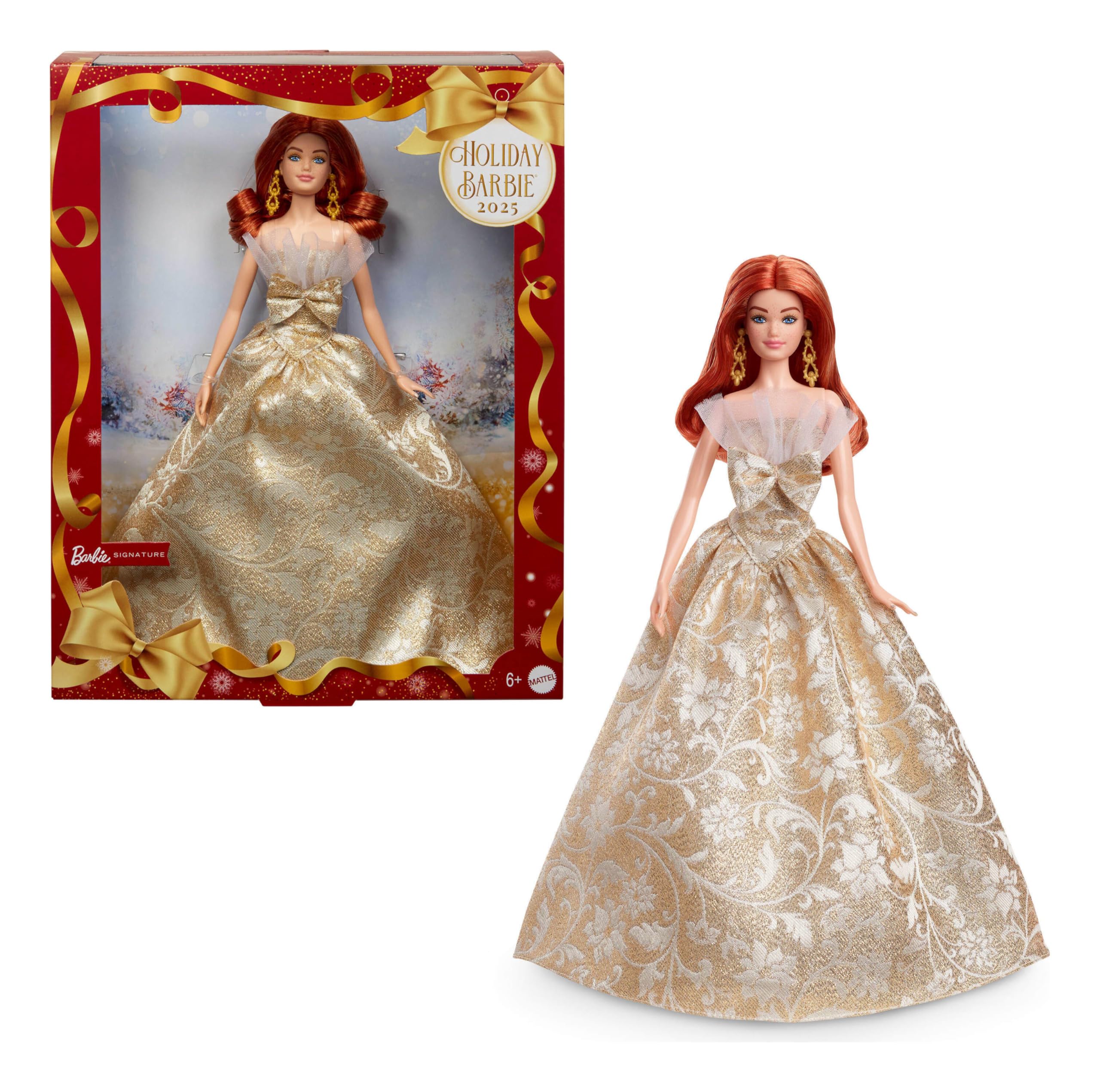 Amazon.co.jp: バービー(Barbie) ホリデーバービー レッドヘア