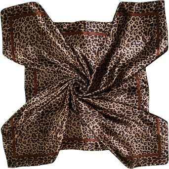 Large 35 inches Satin Square Scarf Lightweight Neck Hair Wrap Fashion Headscarf