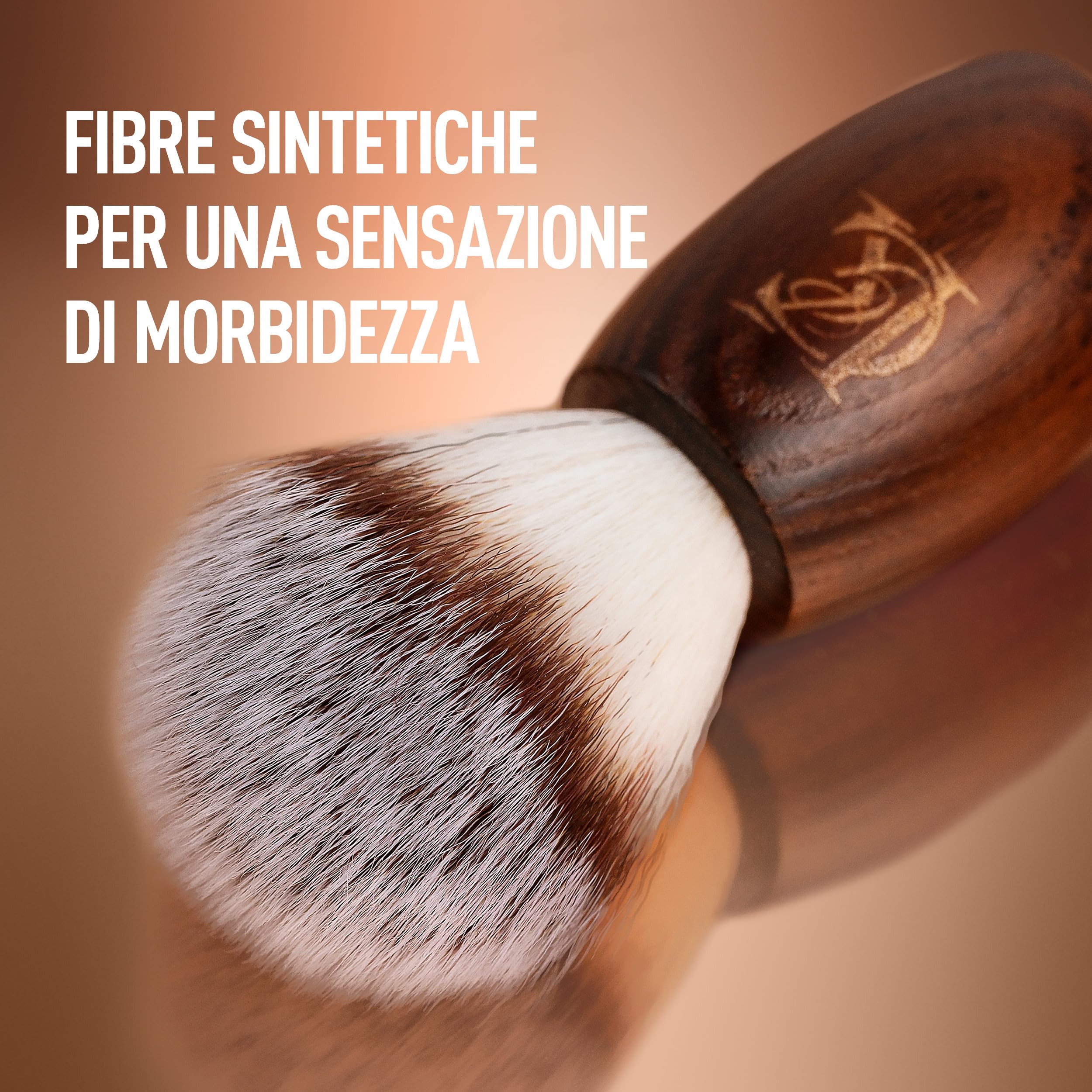 King C. Gillette Pennello da Barba, Cura della Barba, con Fibre Morbide e Manico in Legno, Esperienza di Rasatura Professionale, Idea Regalo Uomo