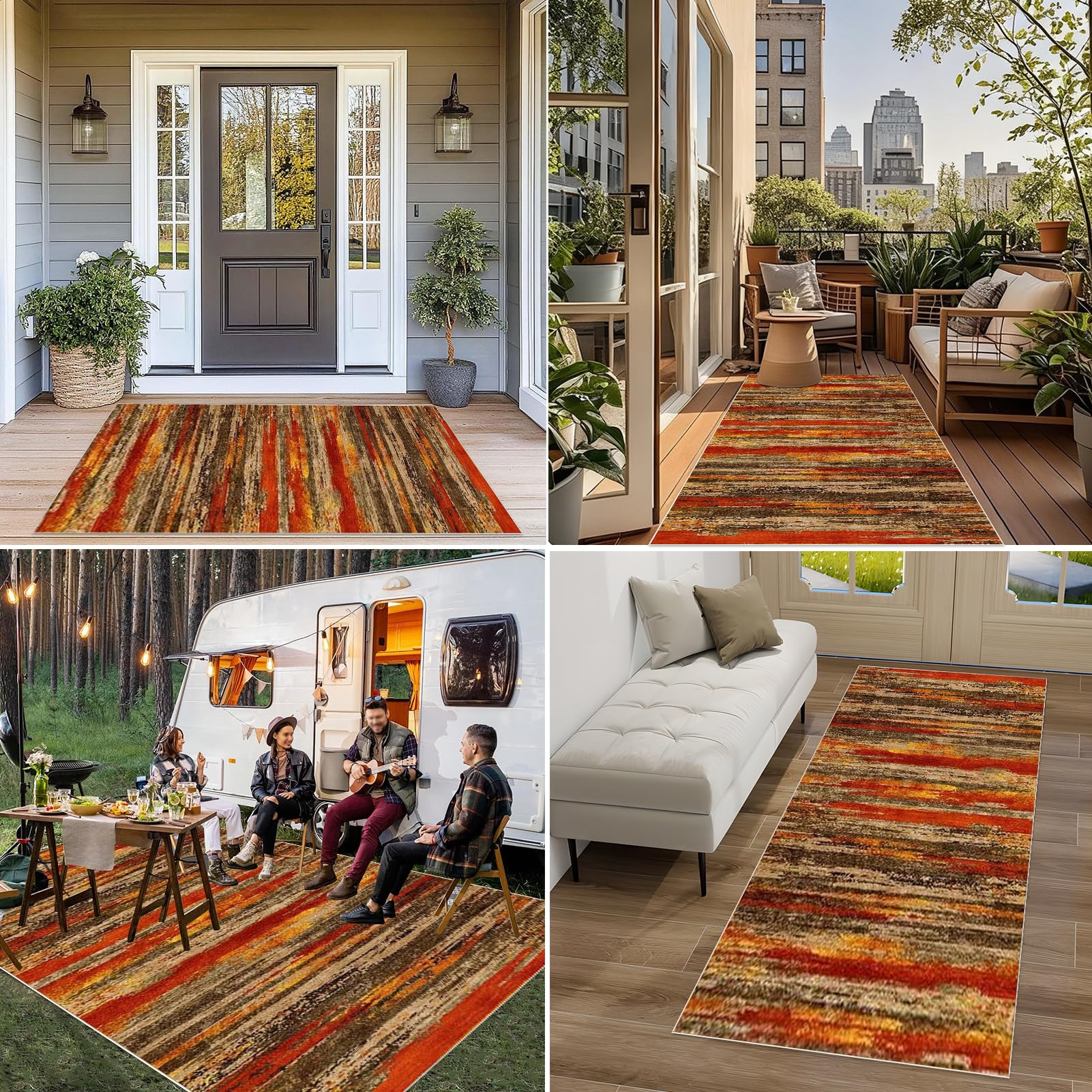 Tapis de Passage Long Tapis Cuisine Devant Evier Lavable Antiderapant 70 x 130 cm Tapis de Couloir Paillasson Interieur Tapis de Porte d'Entrée Moquette de Couloir Entrée Tapis de Salon Chambre