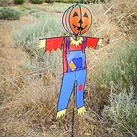 Vista 4 de In the Breeze 2485 — Espantapájaros Calabaza Bola de tierra Spinner — Otoño Halloween Decoración Patio Wind Spinner