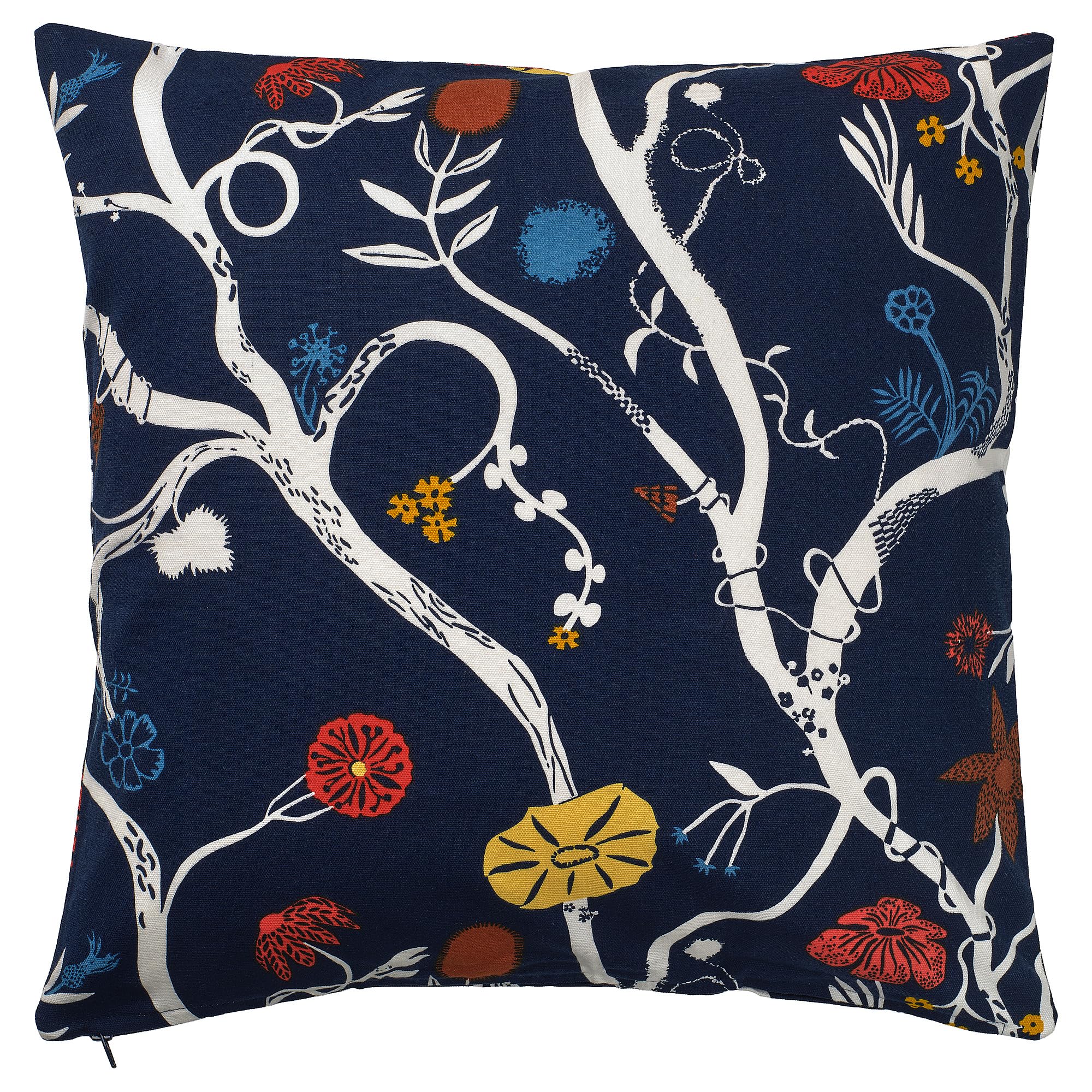 Housse de coussin REVFINGERÖRT bleu foncé multicolore pour salon moderne 50x50